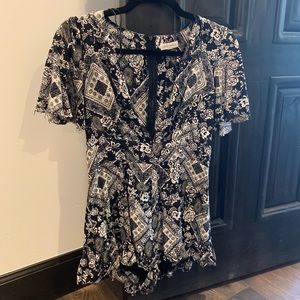 Cotton Candy Paisley Romper